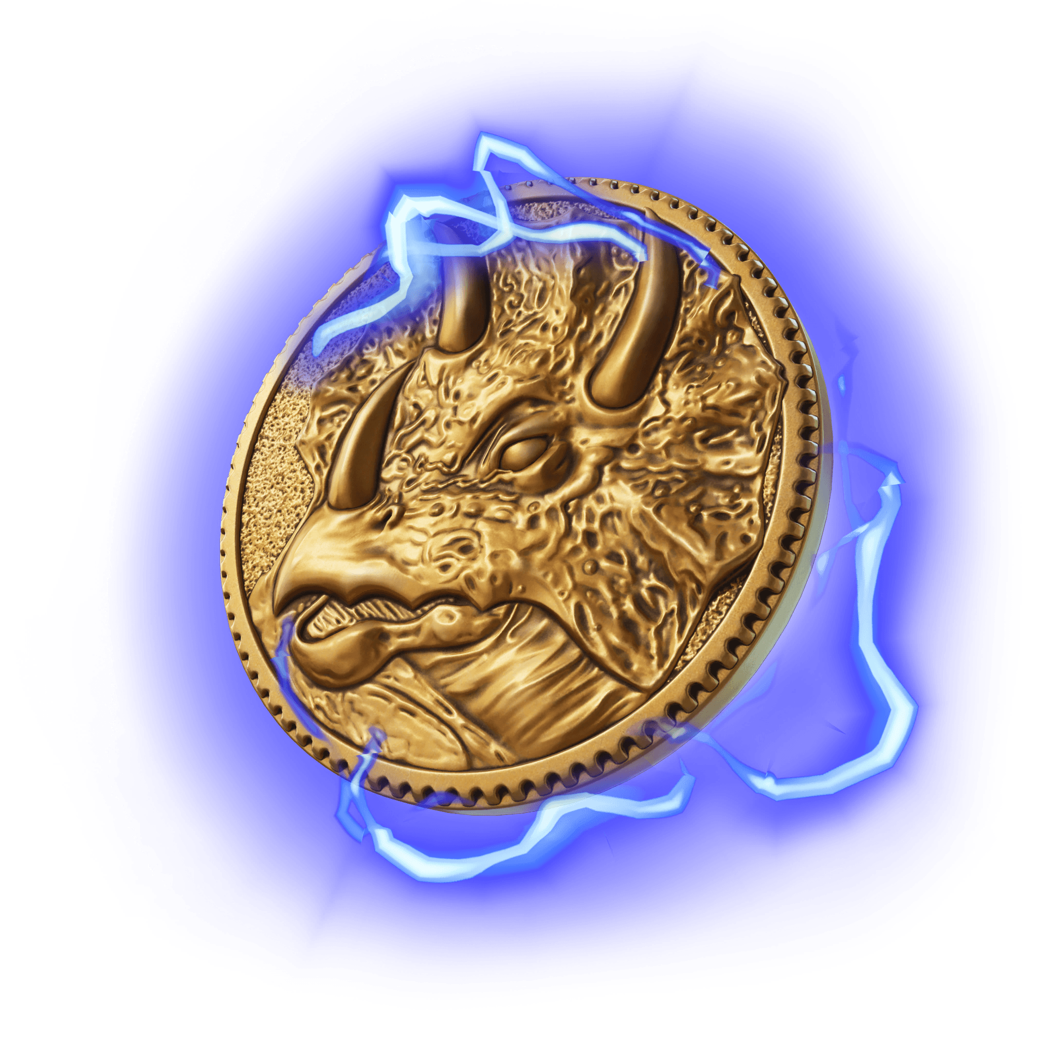 Triceratops Coin