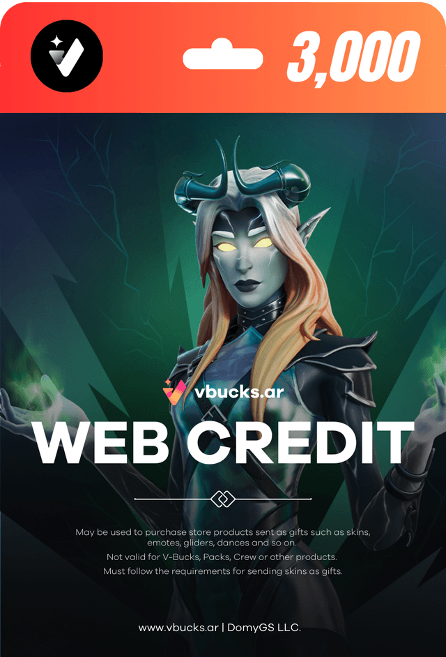 3,000 Web Credit